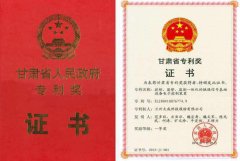 蘭州大成榮獲甘肅省首屆專利獎(jiǎng)一等獎(jiǎng)